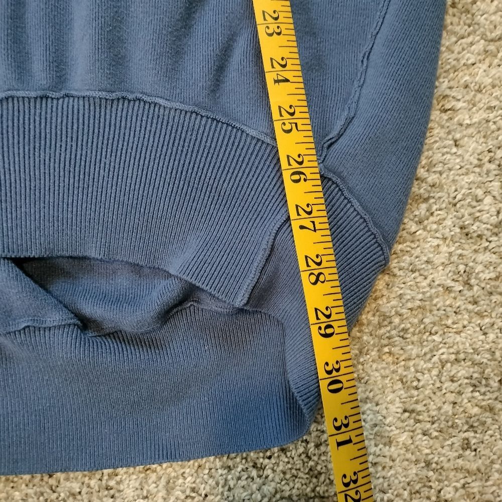 Saturday Sunday Women's Blue Long Thick Oversized Sleeve Sweater Sz XL - Picture 2 of 6